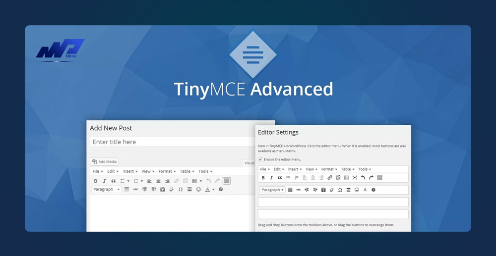 Tuỳ biến trình soạn thảo với Plugin TinyMCE Advanced