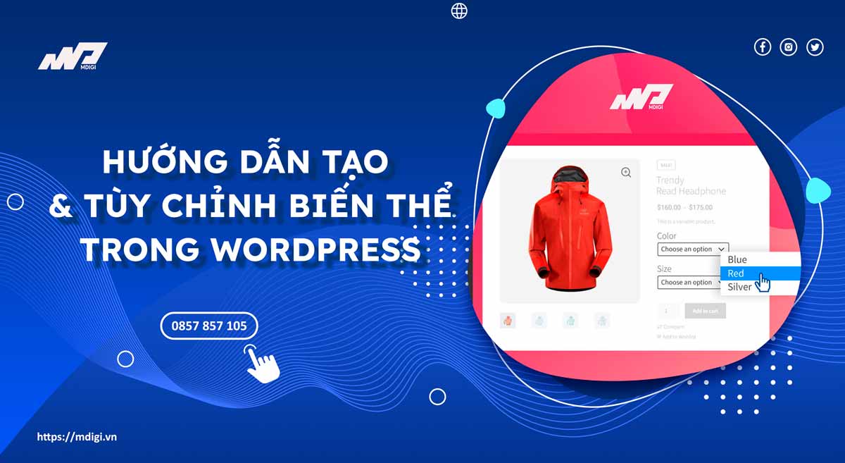 Hướng dẫn tạo và tùy chỉnh biến thể trong WooCommerce