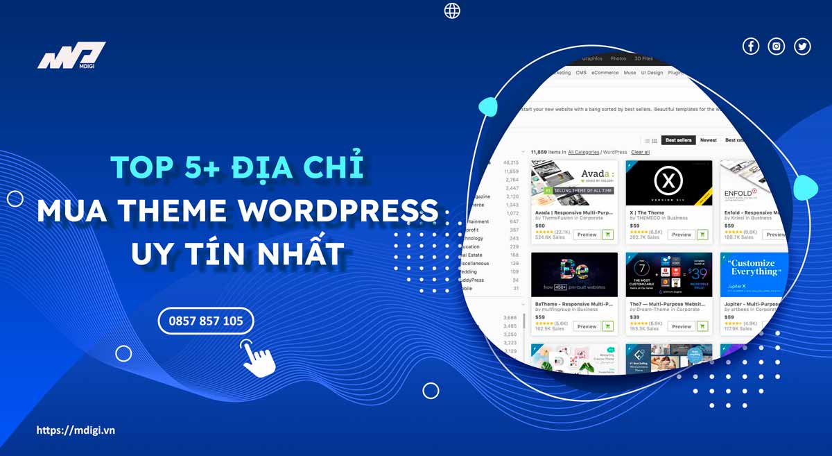 TOP 5 địa chỉ mua theme WordPress uy tín nhất